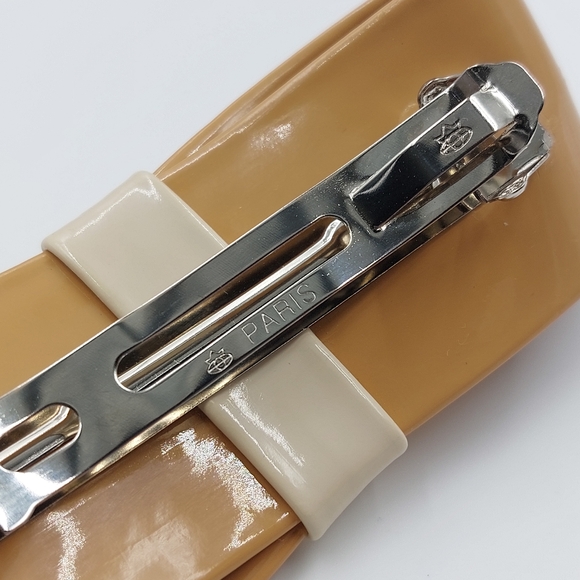 Camellia French Hair Barrettes Rhinestone Acetate Hair Clip Women - Picture 16 of 16